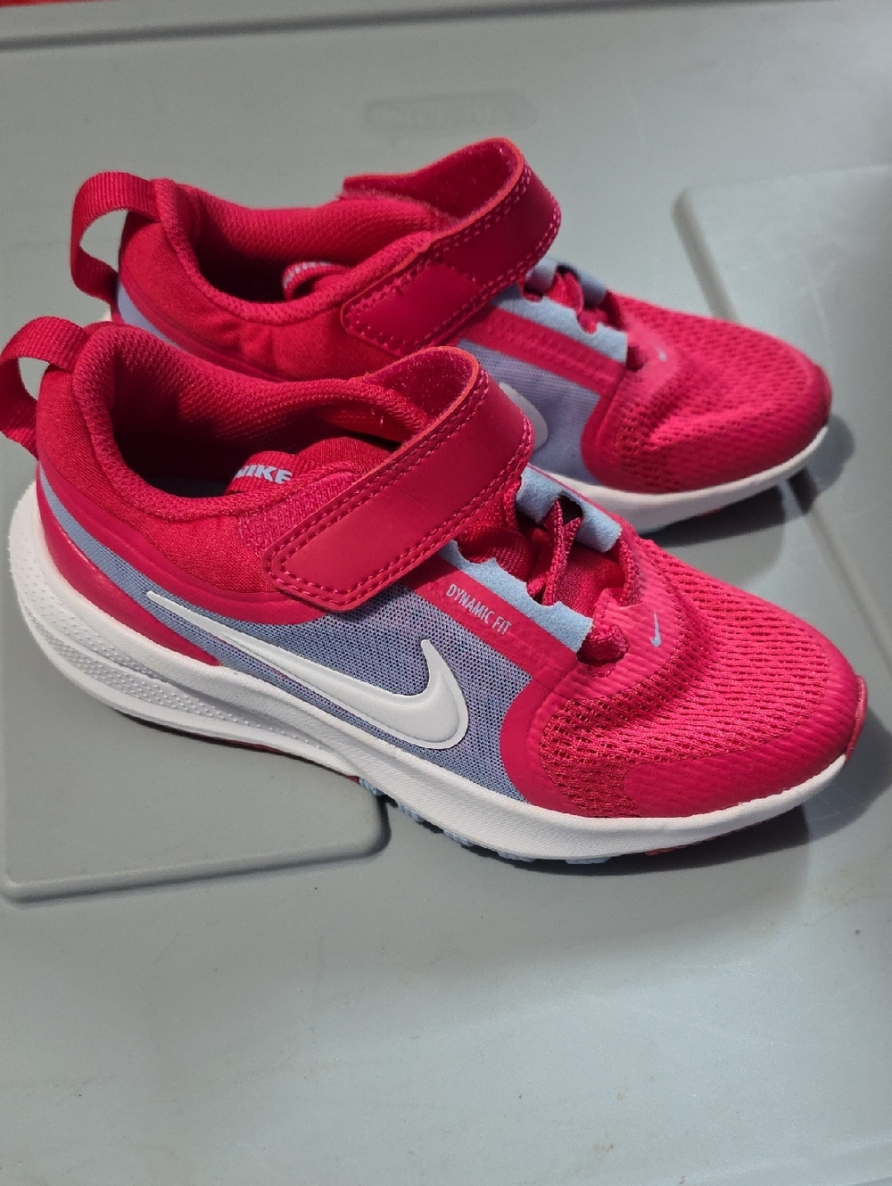 Nike Kids Hot Pink and White Athletic Sneakers